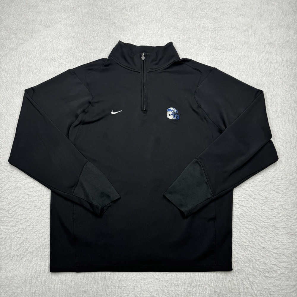Vintage Air Force Falcons 1/4 Zip Sweater Nike Team Black Embroidered Men's XL